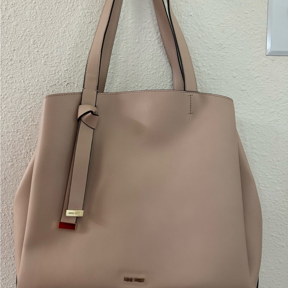 Nine West Blush Pink Cashmere Gaya Tote Shoulder Bag